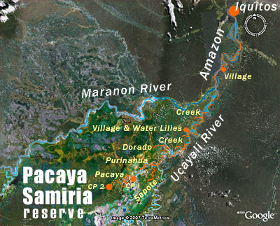 Pacaya Samiria Map Amazon Voyage