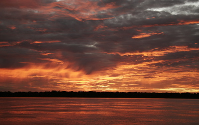 Sunrise over the Amazon